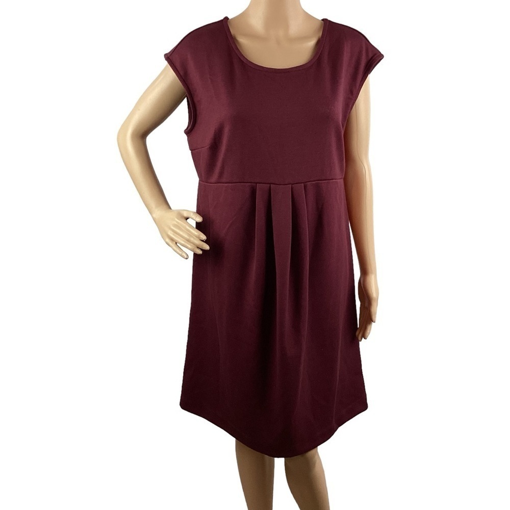 Old Navy Maternity Dress Size L Burgundy Sleeveless
